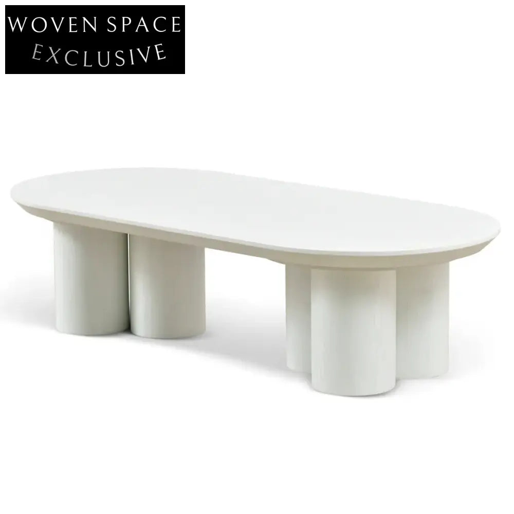 1.3m Coffee Table - Full White Coffee Table