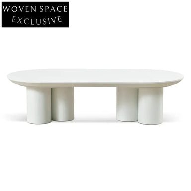 1.3m Coffee Table - Full White