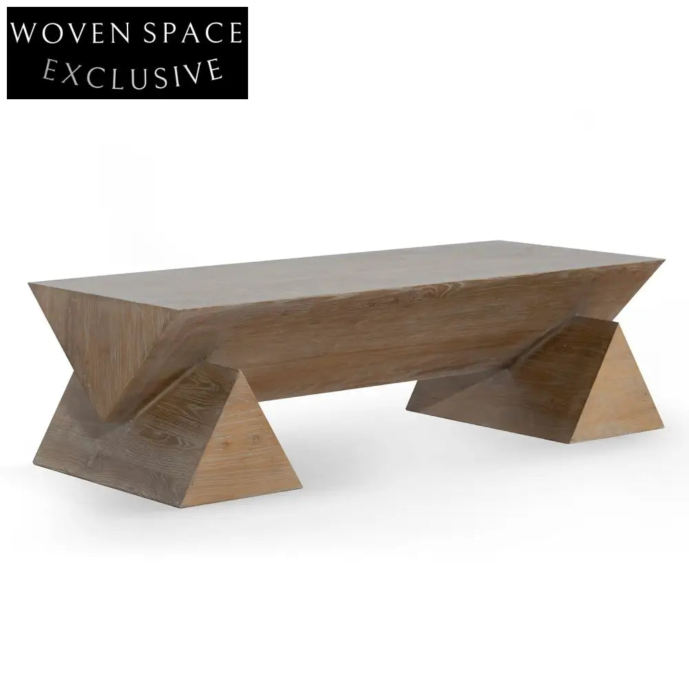 1.52m Elm Coffee Table - Natural Coffee Tables