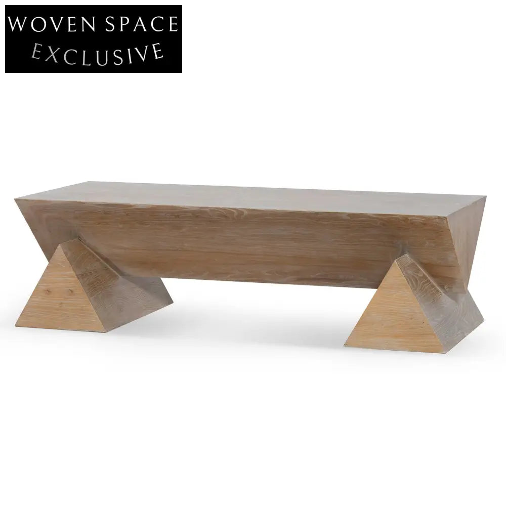  1.52m Elm Coffee Table - Natural