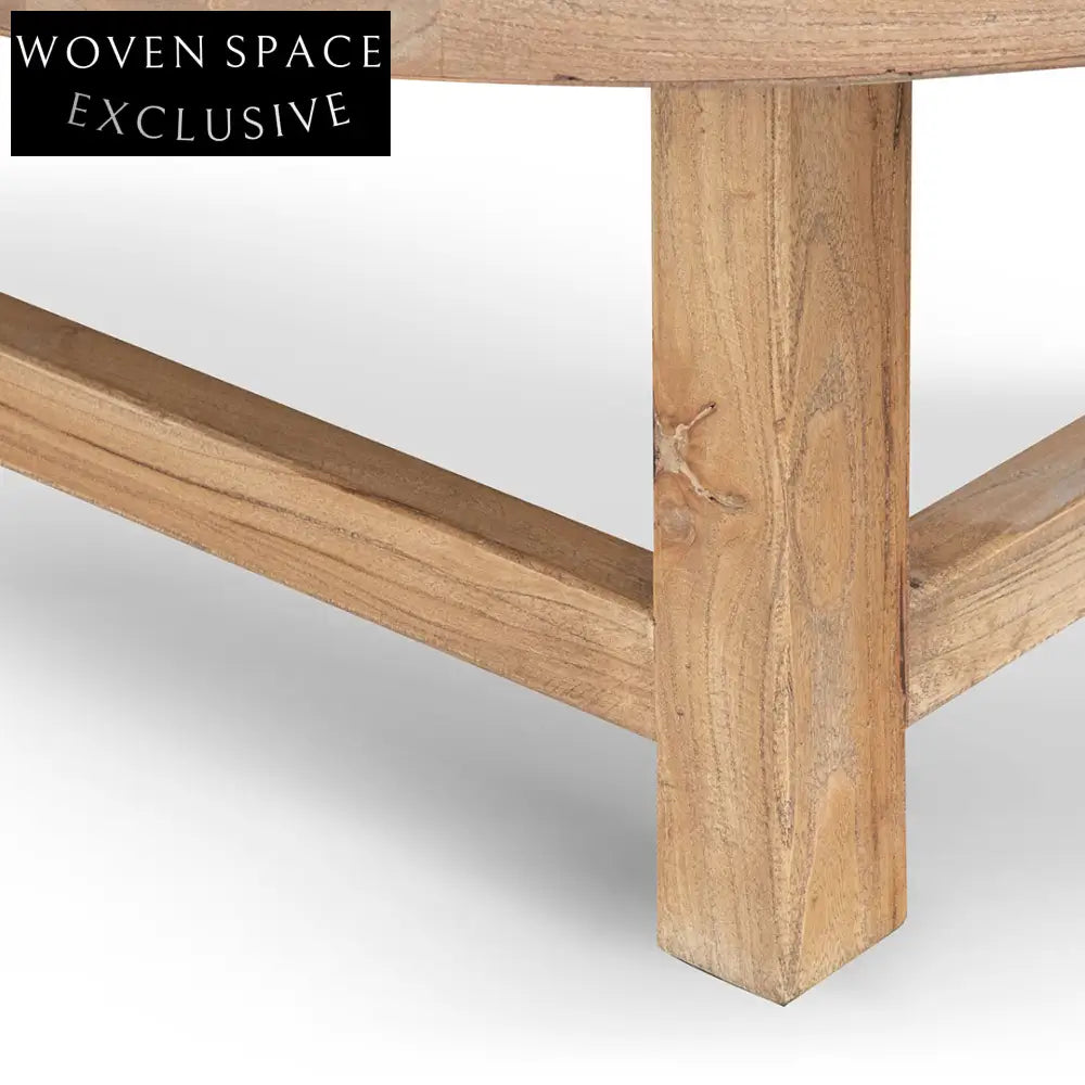 100cm Elm Coffee Table - Natural Coffee Tables