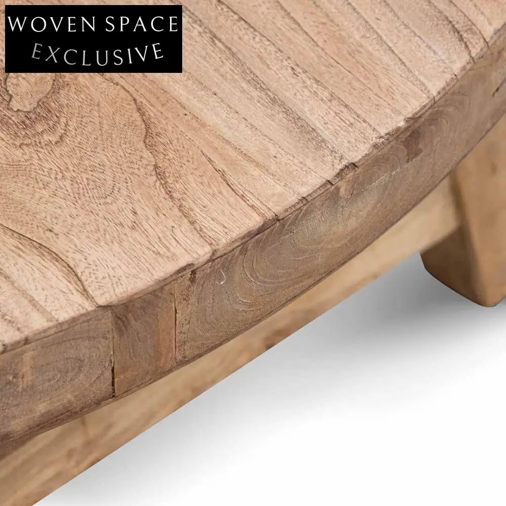 100cm Elm Coffee Table - Natural Coffee Tables