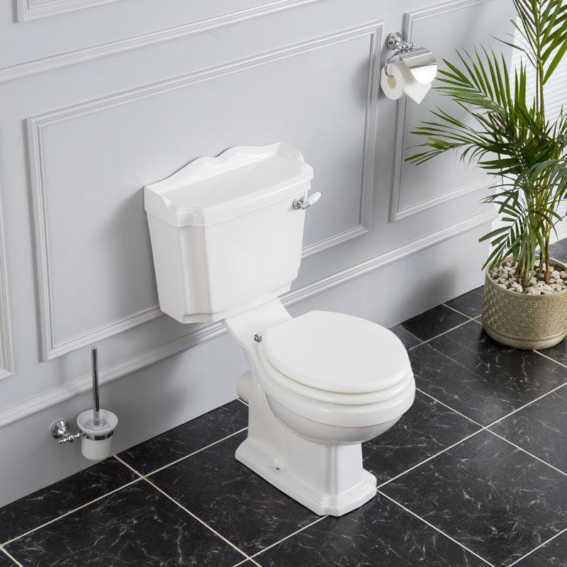 Alice Classic Retro Wall-to-Floor Toilet, Split Design