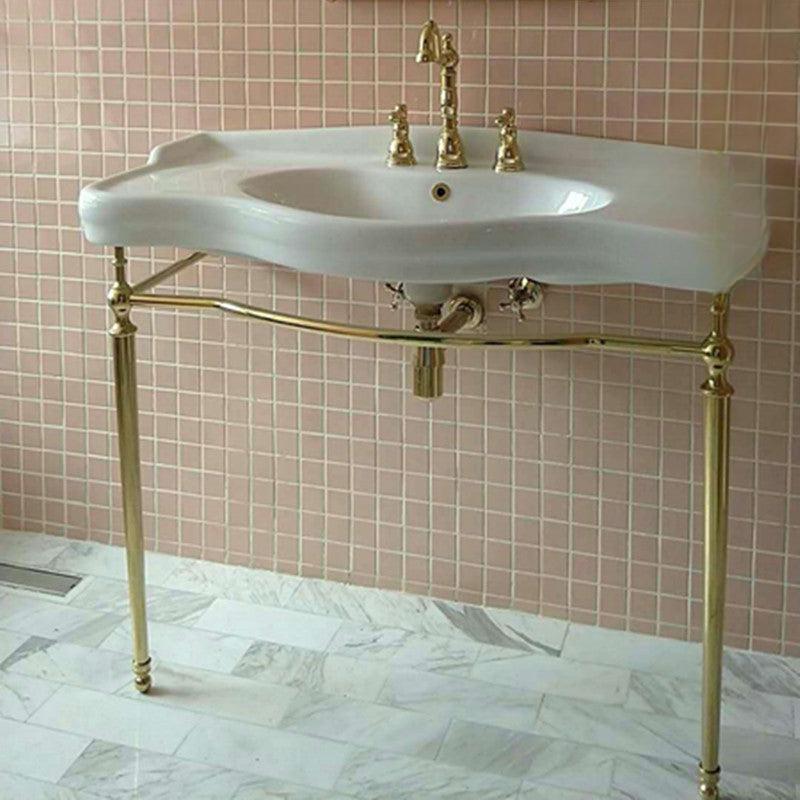 Ludovica High-End Retro Basin,Copper Arc Bracket