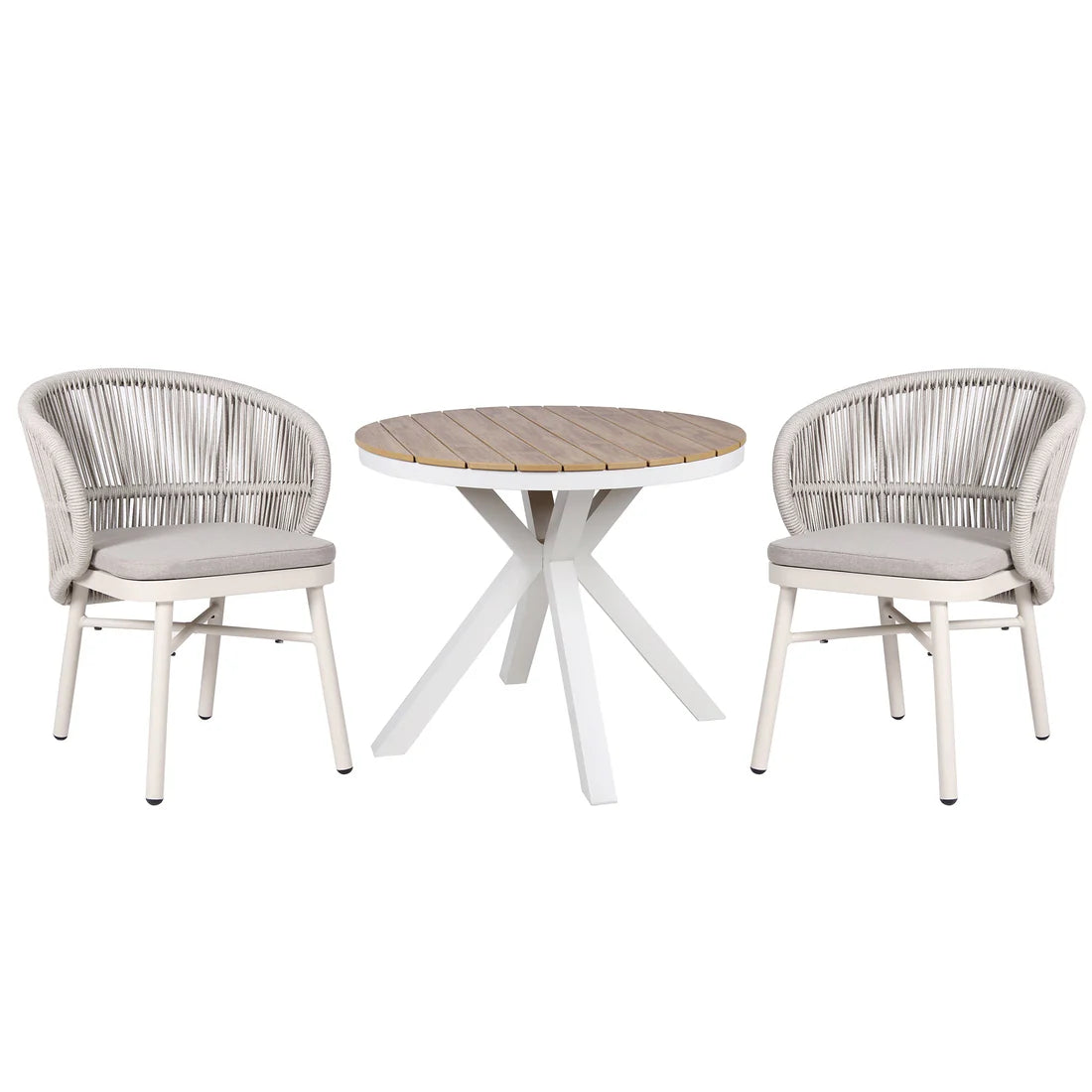Sand White Outdoor Dining Chair - Light Grey (Set of 2)