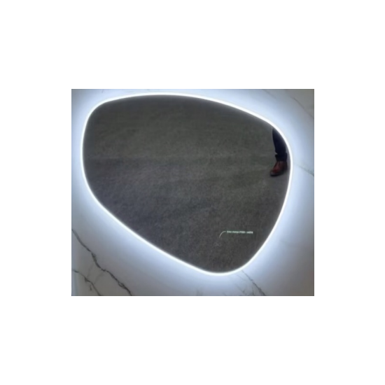 1000*844mm 3 Color Lighting Asymmetrical Acrylic LED Mirror Touch Sensor Switch