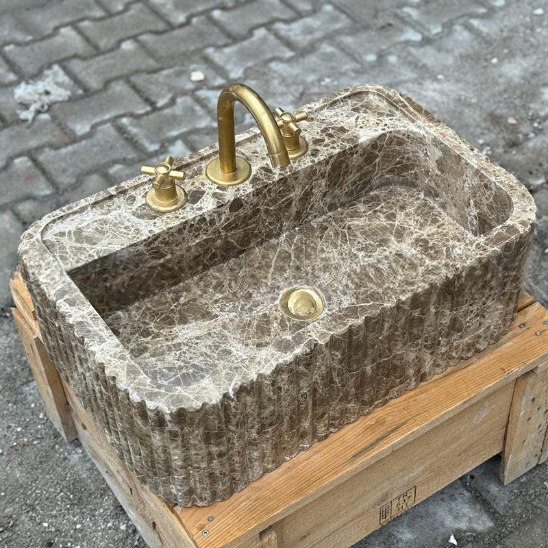 Martella Mooli Home Natural Marble Wall-Mounted Basin