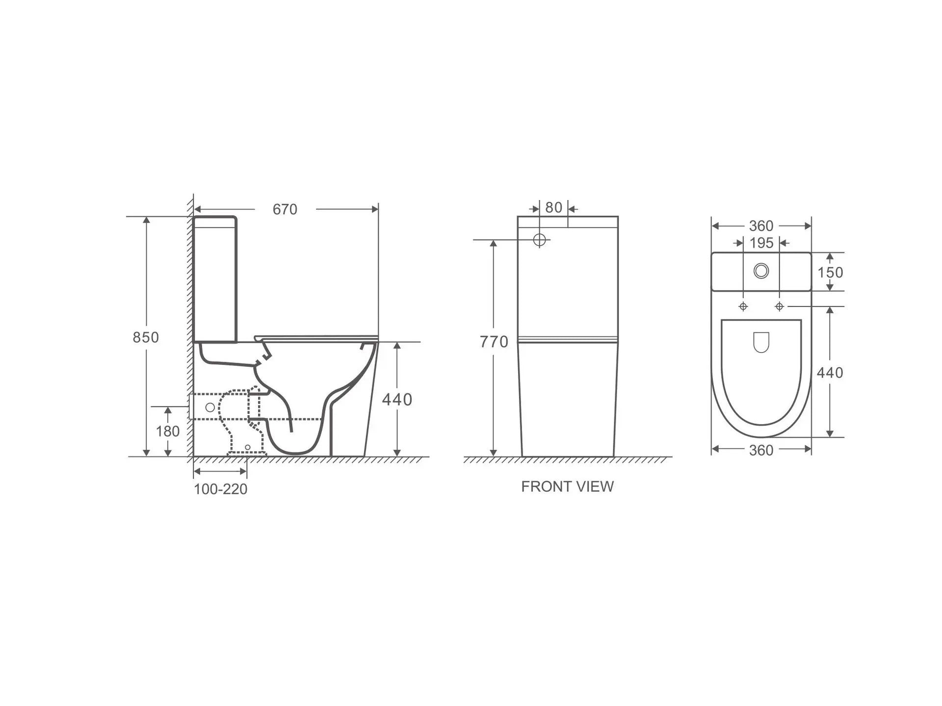 Vera Back To Wall Toilet Suite