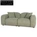 2 Seater Sofa - Coral Light Green Stool