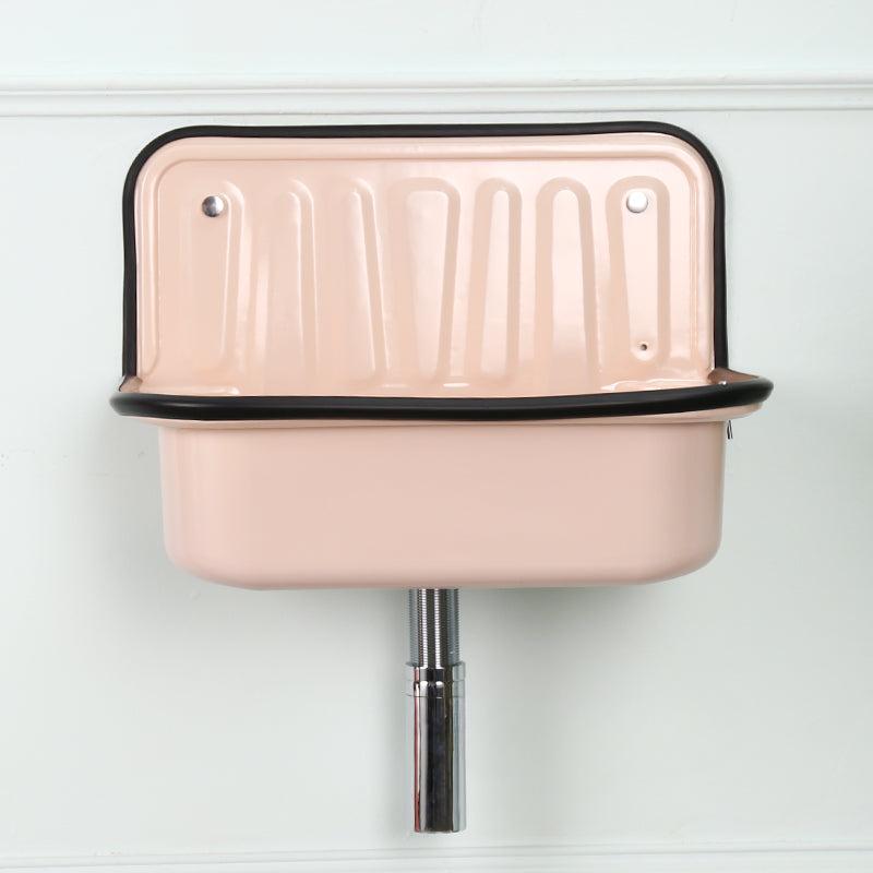 Talia Retro Red Copper Hanging Basin, Nostalgic Bathroom Sink