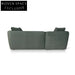 3 Seater Fabric Sofa - Burnt Green Stool