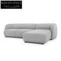 CLC2871-FA 3 Seater Right Chaise Sofa - Graphite Grey
