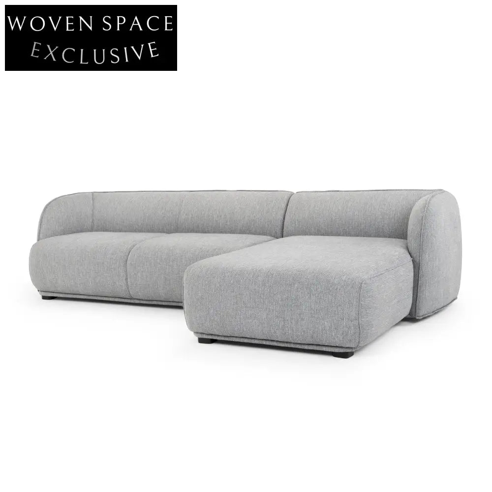 CLC2871-FA 3 Seater Right Chaise Sofa - Graphite Grey