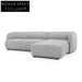 CLC2871-FA 3 Seater Right Chaise Sofa - Graphite Grey