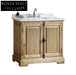 36-inch Antique Wood Texture Bathroom Vanity Cabinet with CUPC Sinks Mirror