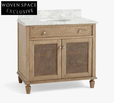 36 Inch Modern American Style Solid Wood Floor Mount Bathroom Vanity Cabinet