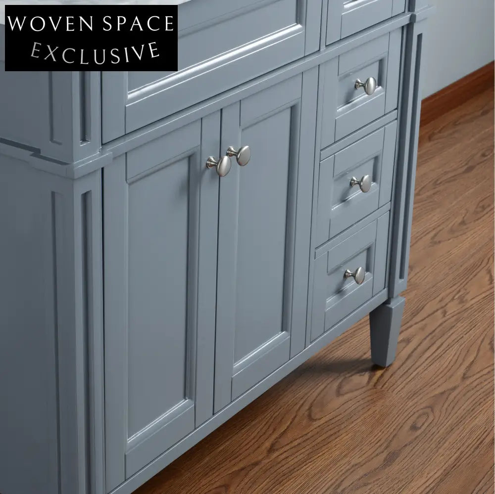 36 Inch Modern Single Basin Bathroom Vanity Cabinet with Mirror