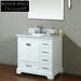 36 Inch Modern White European Style Bathroom Storage Vanity Cabinet