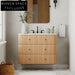 36 Inch Solid Wood Single Sink Wall-Mount Bathroom Vanity