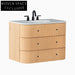 36 Inch Solid Wood Single Sink Wall-Mount Bathroom Vanity