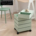 360° Rotating Movable Bedside Table Multi-Layer Storage Drawer Cabinet