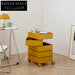 360° Rotating Movable Bedside Table Multi-Layer Storage Drawer Cabinet