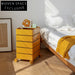 360° Rotating Movable Bedside Table Multi-Layer Storage Drawer Cabinet