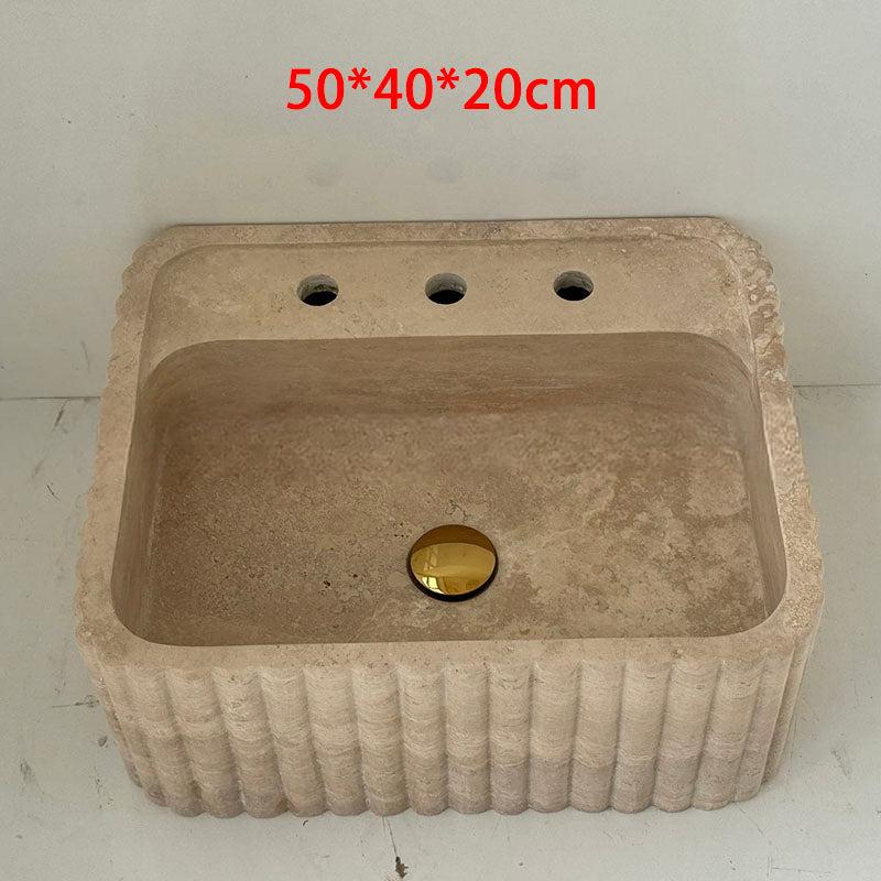 Martella Mooli Home Natural Marble Wall-Mounted Basin