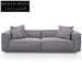 4 Seater Sofa with Cushion and Pillow - Graphite Grey Sofas