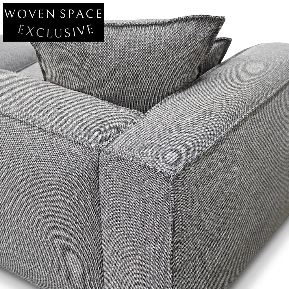 4 Seater Sofa with Cushion and Pillow - Graphite Grey Sofas