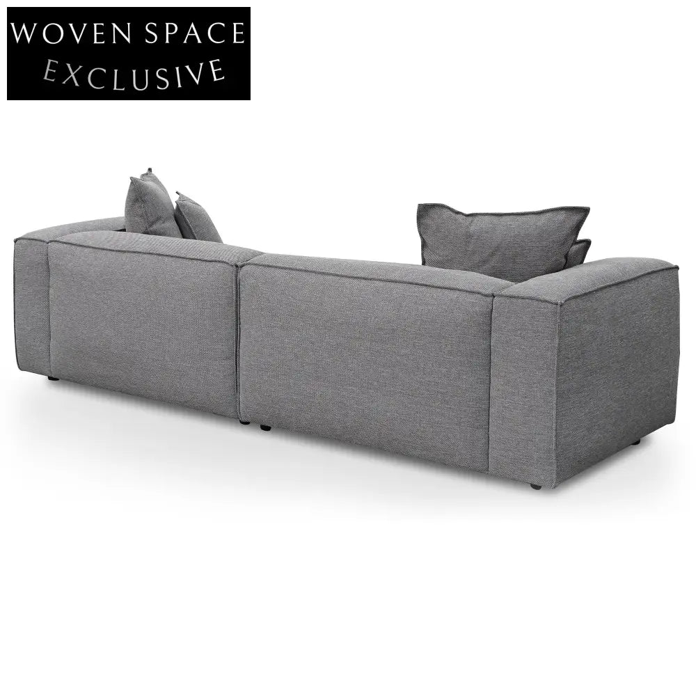 4 Seater Sofa with Cushion and Pillow - Graphite Grey Sofas