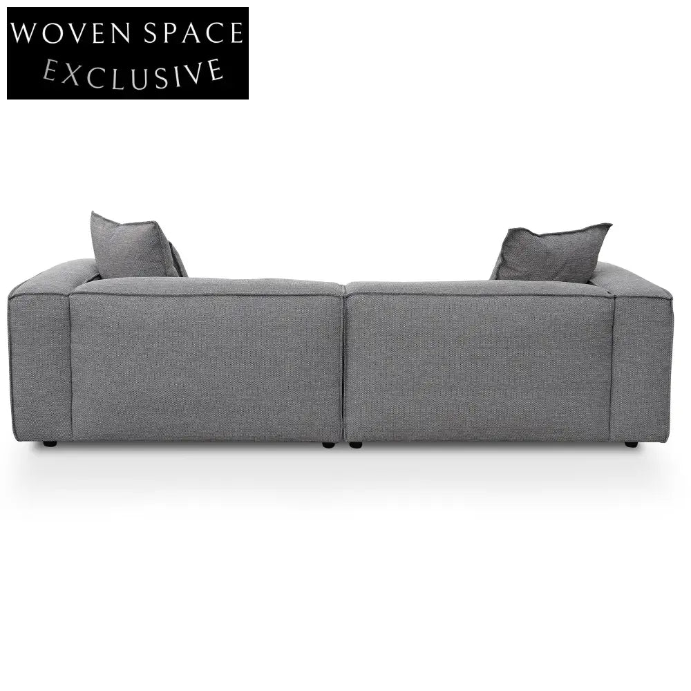 4 Seater Sofa with Cushion and Pillow - Graphite Grey Sofas