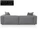 4 Seater Sofa with Cushion and Pillow - Graphite Grey Sofas