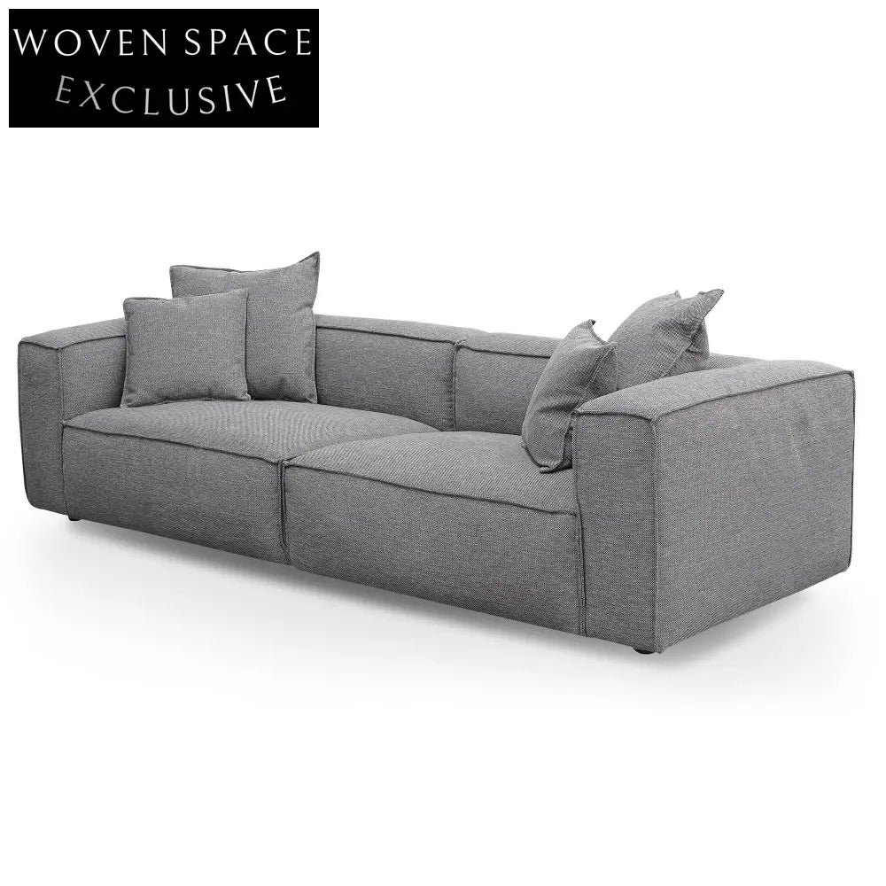 CLC2734-KSO 4 Seater Sofa with Cushion and Pillow - Graphite Grey
