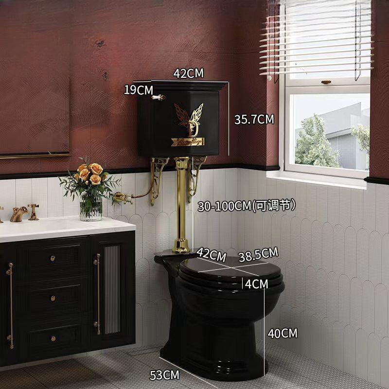 Isotta Retro Floor-Standing Split Toilet, Wabi-Sabi Style Silent Design