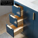 48-Inch Dark Blue Modern Bathroom Vanity Cabinet with Lacquer Finish