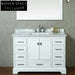 48 Inch Modern White Bathroom Vanity Cabinet with Soft-Close Drawers