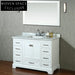 48 Inch Modern White Bathroom Vanity Cabinet with Soft-Close Drawers