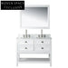 48-inch Modern White Freestanding Double Sink Bathroom Vanity Cabinet
