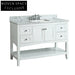 48-inch White Modern Design Bathroom Vanity Cabinet with Storage