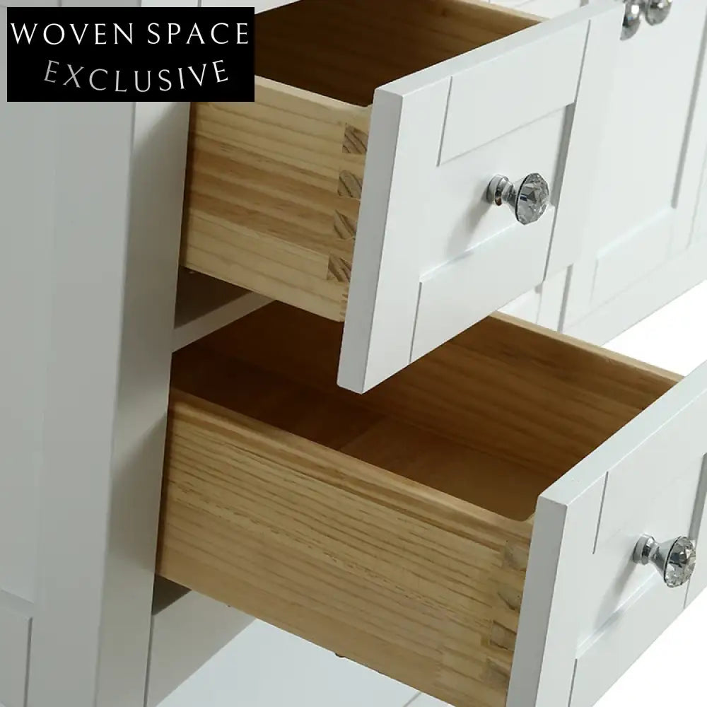 48-inch White Modern Design Bathroom Vanity Cabinet with Storage