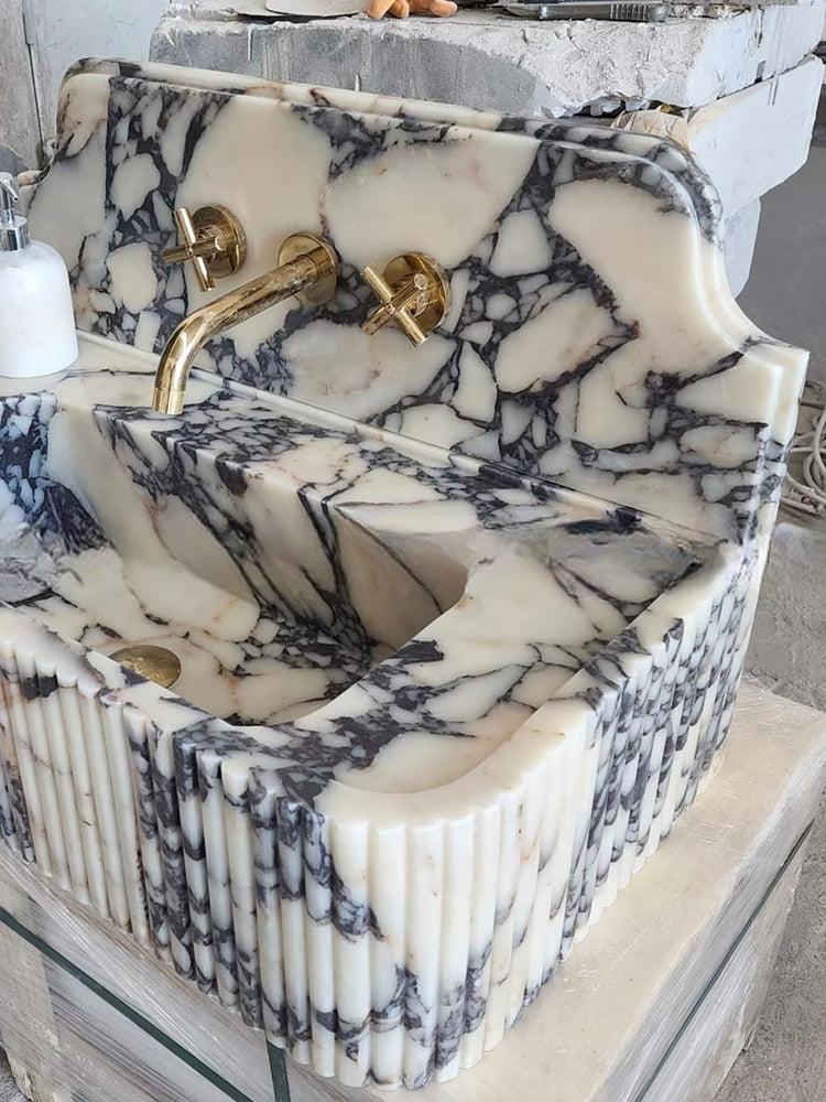 Orleane Mooli Home Custom Natural Marble Washbasin