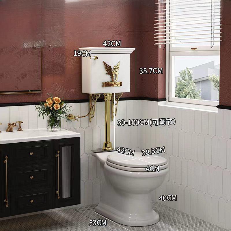 Isotta Retro Floor-Standing Split Toilet, Wabi-Sabi Style Silent Design