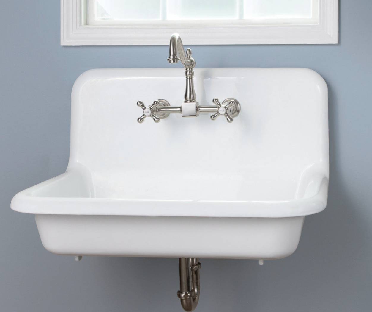 Aurora Retro Cast Iron Double Sink