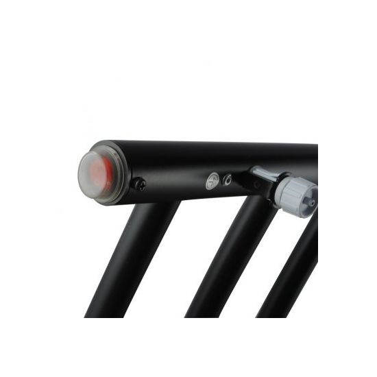 Round Black Electric Heated Towel Rack 9 Bars