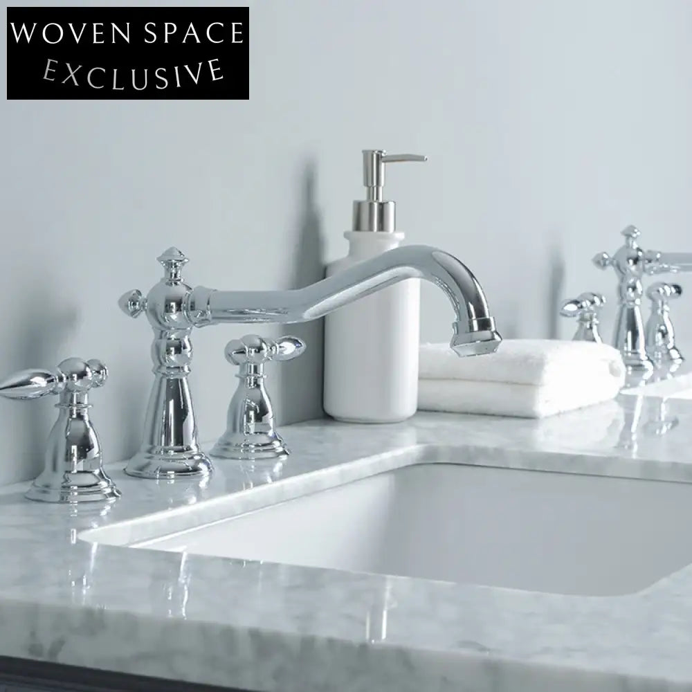 60-inch Grey Modern Solid Wood Plywood Bathroom Vanity Cabinet