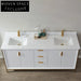 72-Inch Modern Bathroom Vanity Cabinet with Soft-Close Drawers and Basin