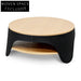 82cm Round Coffee Table - Natural - Black Coffee Tables