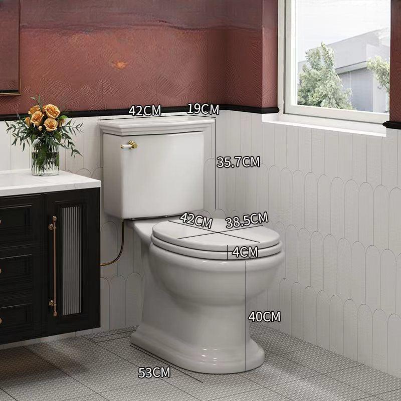 Isotta Retro Floor-Standing Split Toilet, Wabi-Sabi Style Silent Design