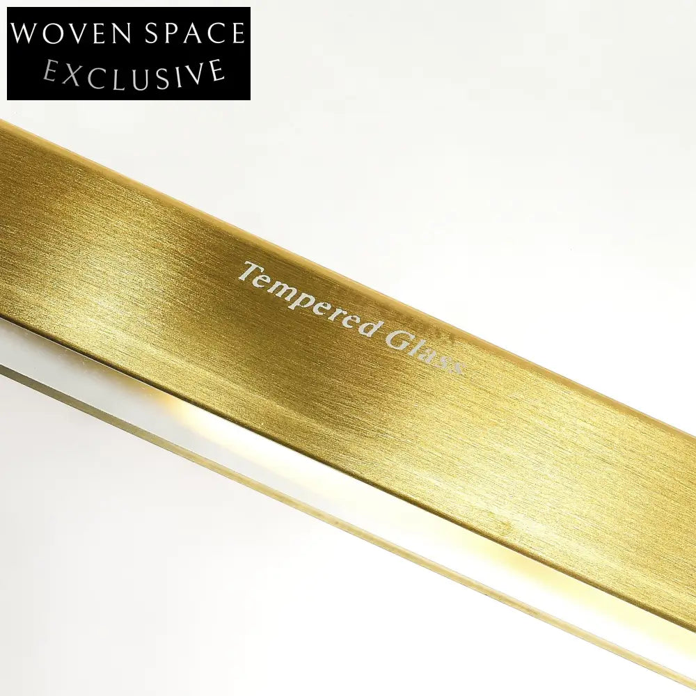 85cm Glass Round Coffee Table - Gold Base Coffee Tables